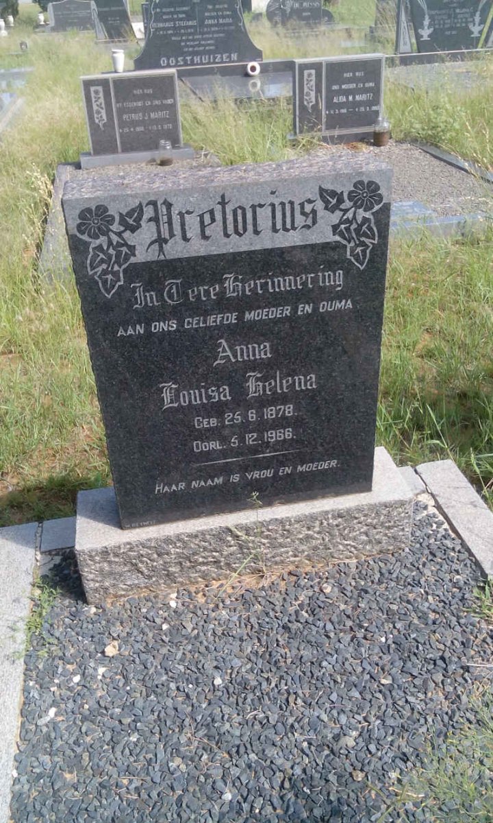 PRETORIUS Anna Louisa Helena 1878-1966