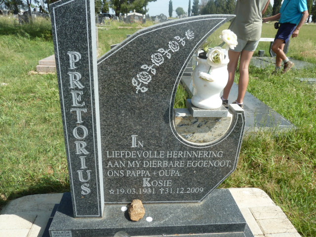 PRETORIUS Kosie 1931-2009
