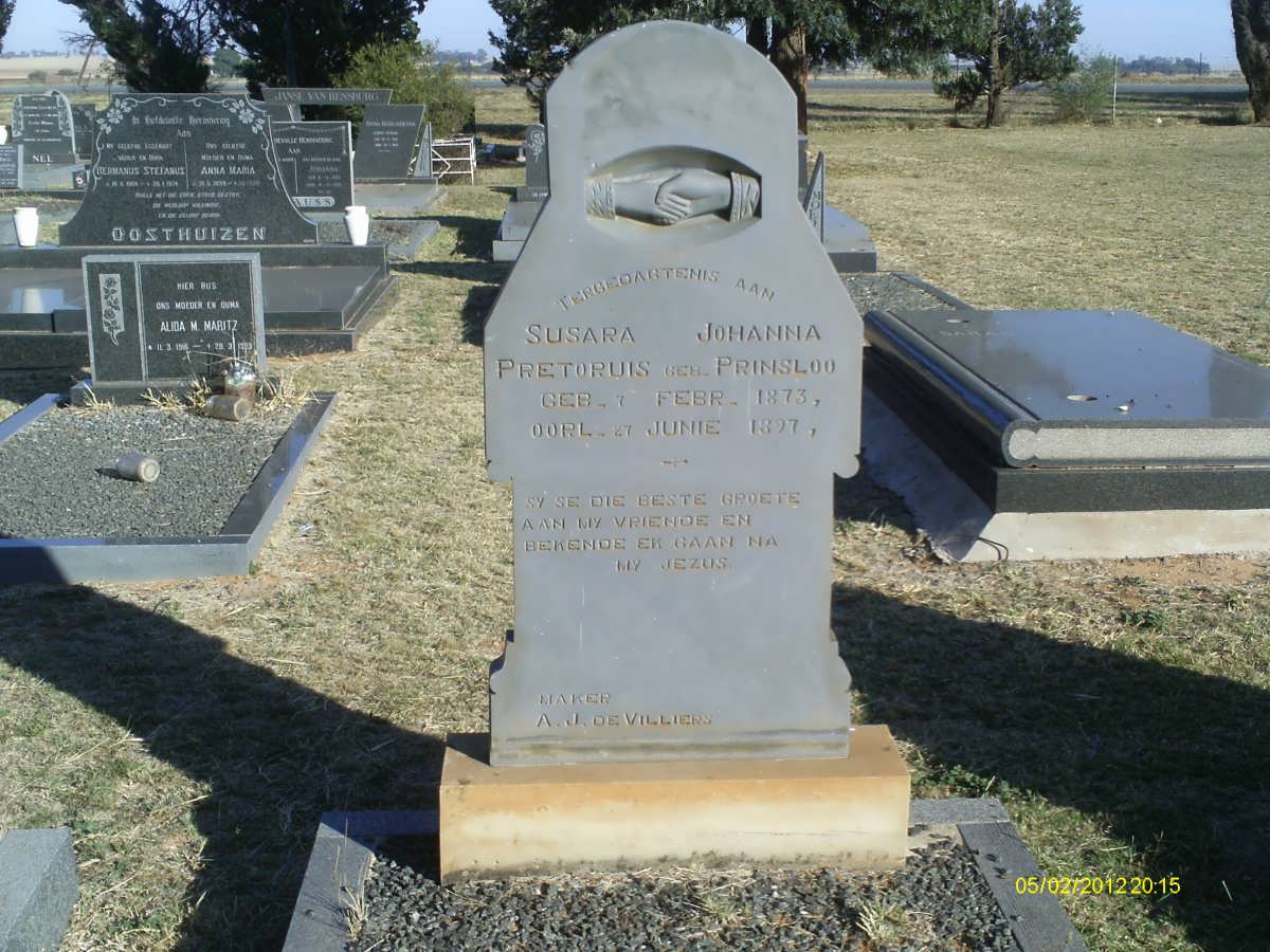 PRETORIUS Susara Johanna nee PRINSLOO 1873-1897