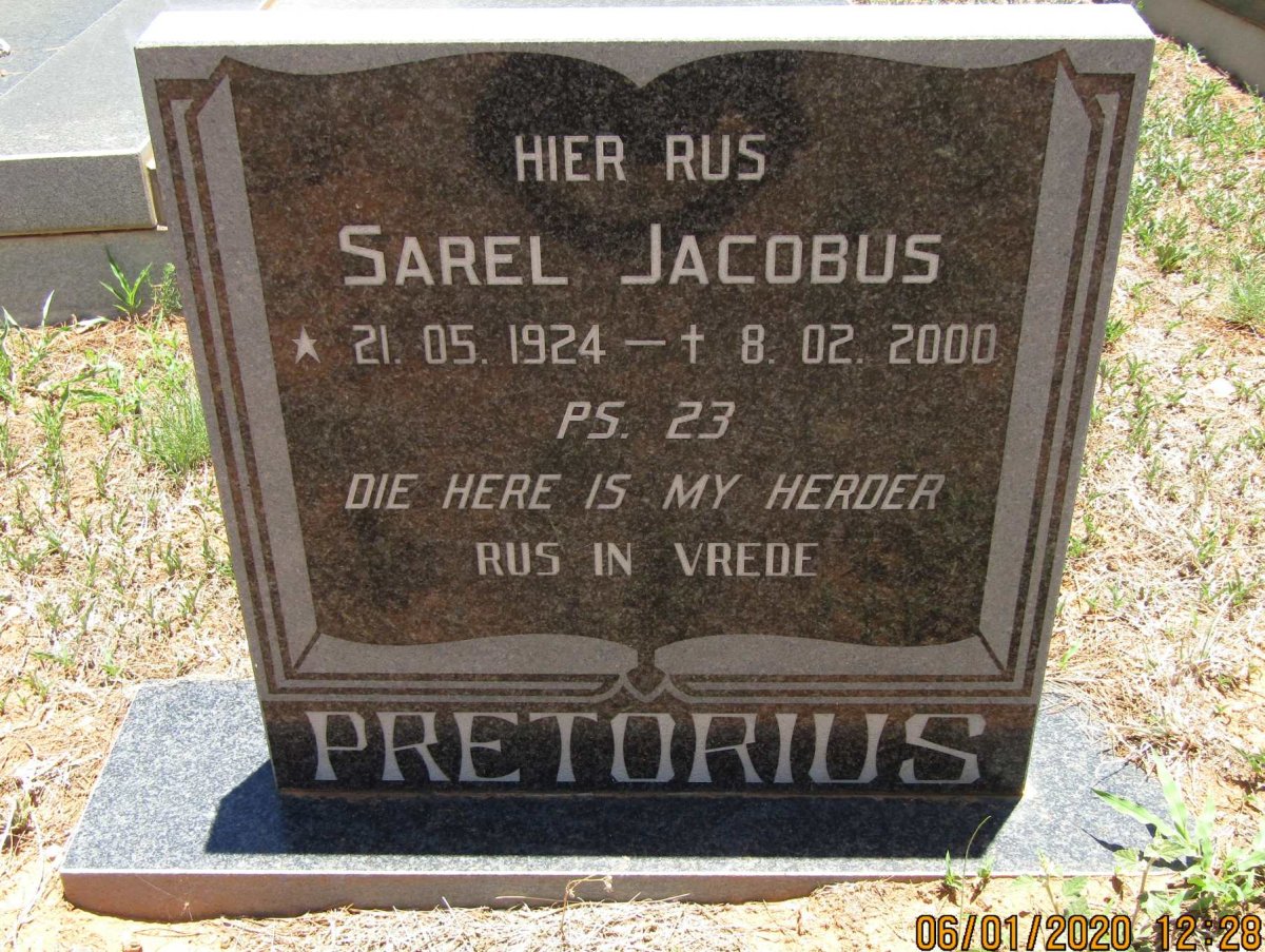PRETORIUS Sarel Jacobus 1921-2000