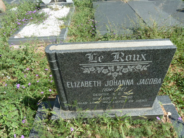 ROUX Elizabeth Johanna Jacoba, le 1904-1990