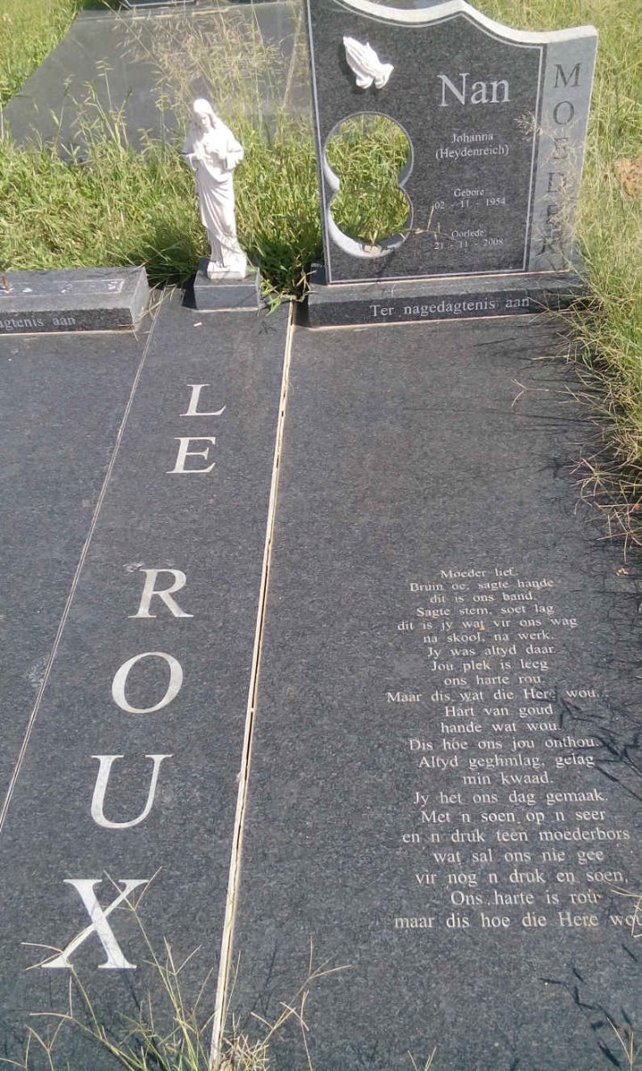 ROUX Johanna, le nee HEYDENREICH 1954-2008