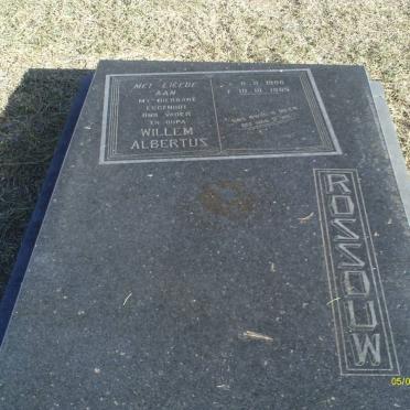 ROSSOUW Willem Albertus 1906-1985