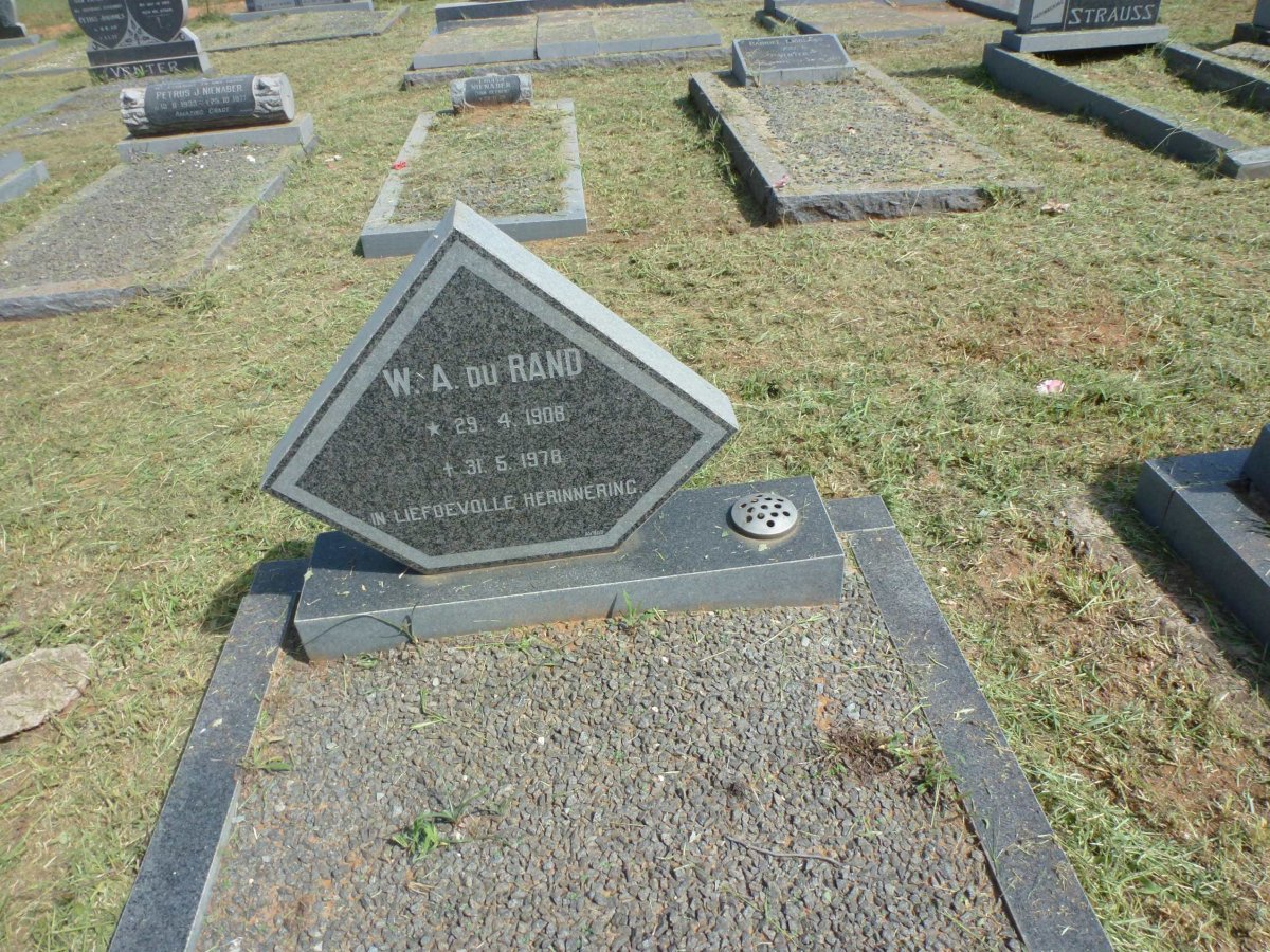 RAND W.A., du 1908-1978