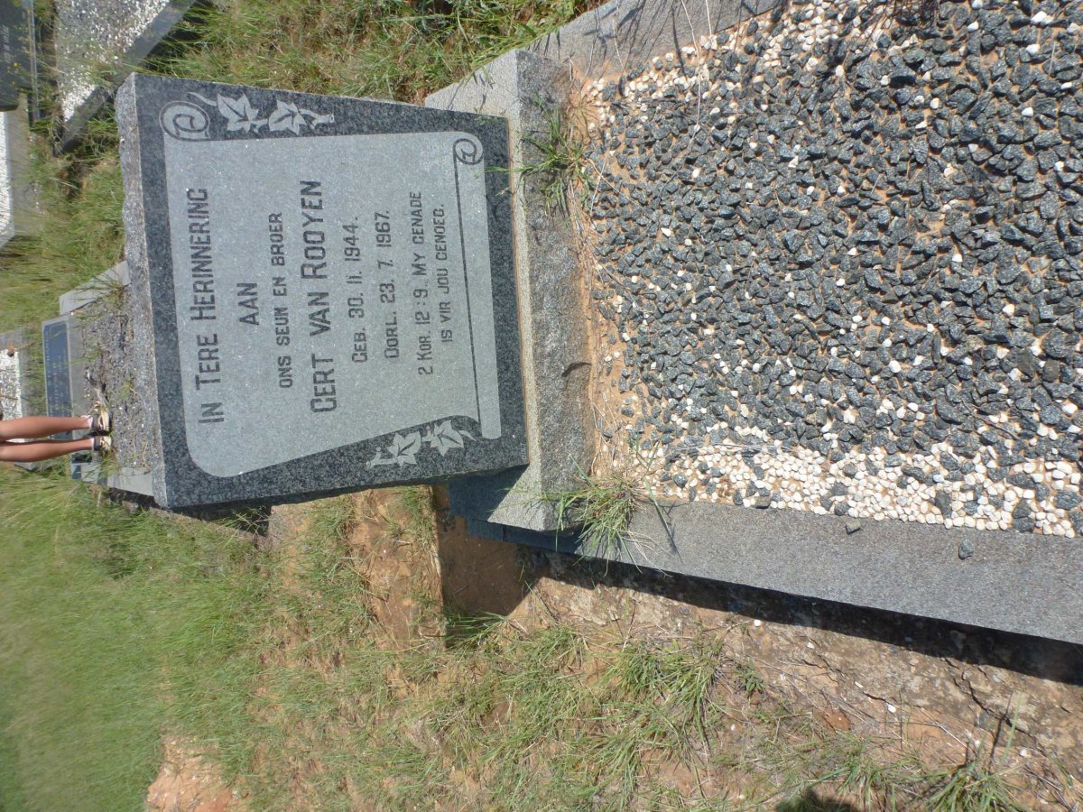 ROOYEN Gert, van 1944-1967