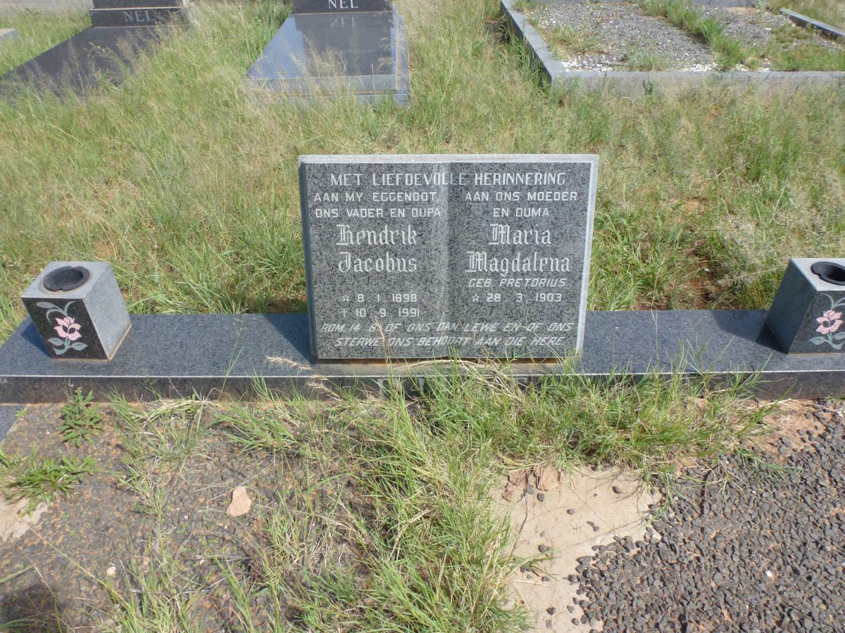 RUST Hendrik Jacobus 1898-1991 &amp; Maria Magdalena PRETORIUS 1903-