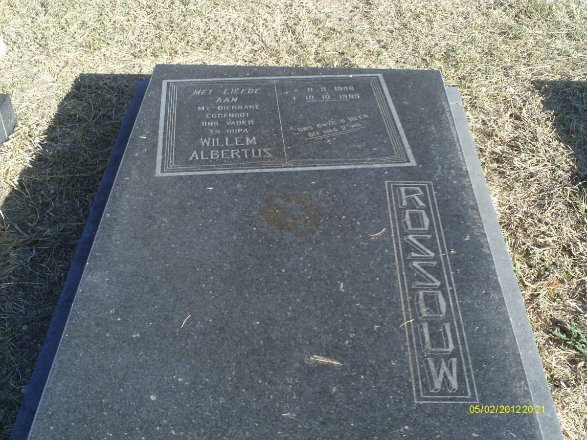 ROSSOUW Willem Albertus 1906-1985