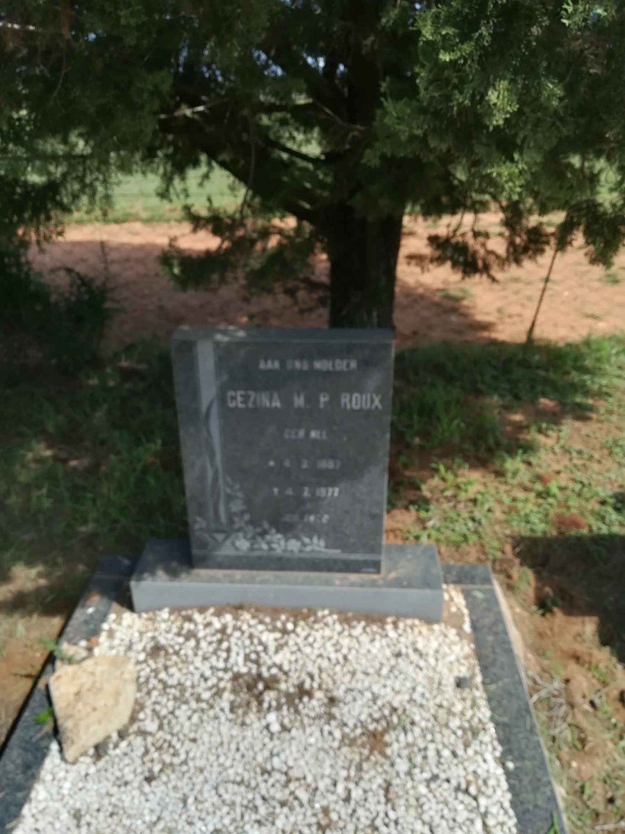 ROUX Gezina M.P. nee NEL 19??-1977