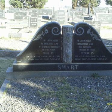 SWART Dirk C.L. 1916-1968 &amp; Cecilia P. 1915-1990