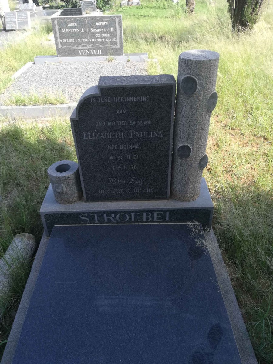 STROEBEL Elizabeth Paulina nee BOTHMA 1931-1976