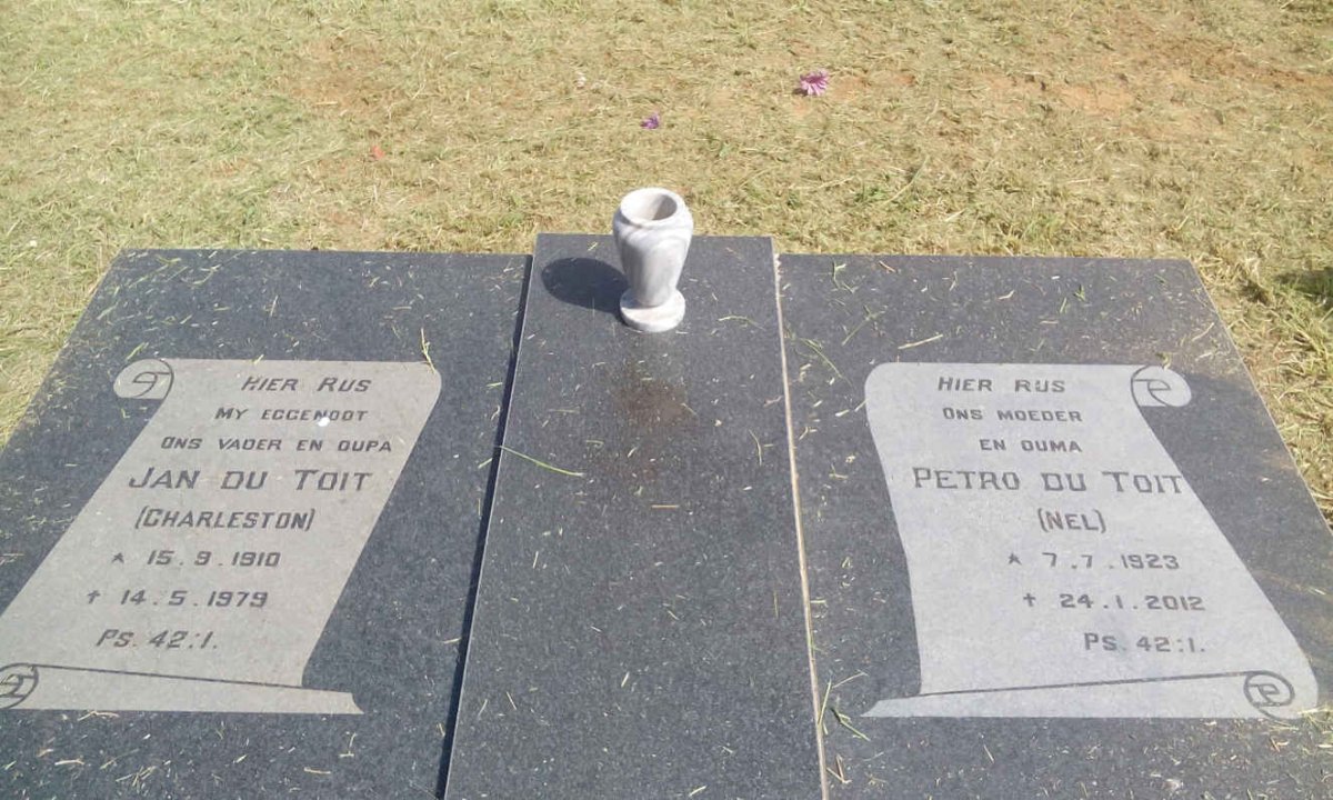 TOIT Jan, du 1910-1979 &amp; Petro 1923-2012