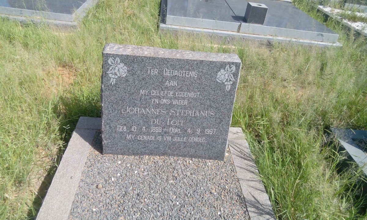 TOIT Johannes Stephanus, du 18?8-1967