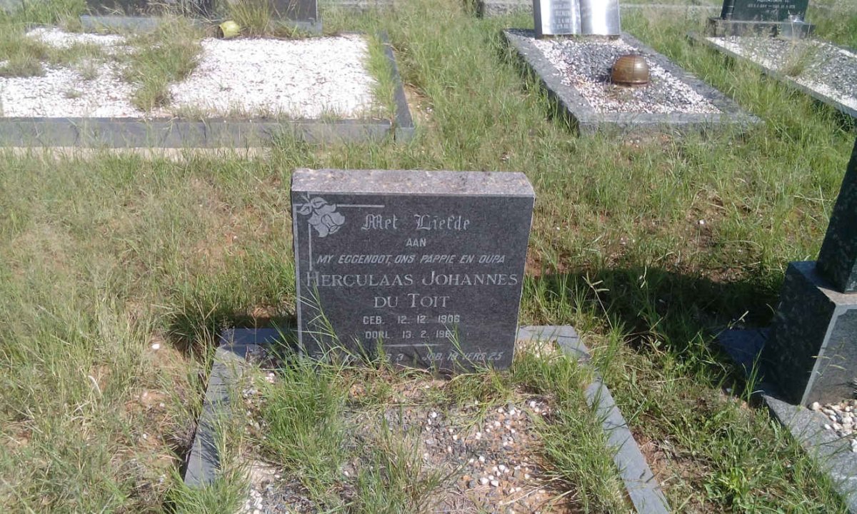 TOIT Herculaas Johannes, du 1906-1967