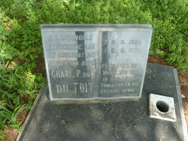 TOIT Charl Paul, du 1923-1984