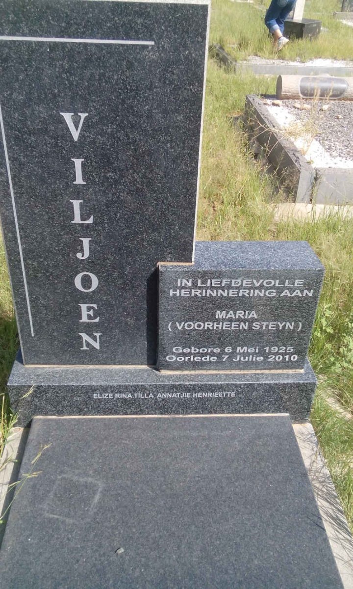 VILJOEN Maria formerly STEYN 1925-2010