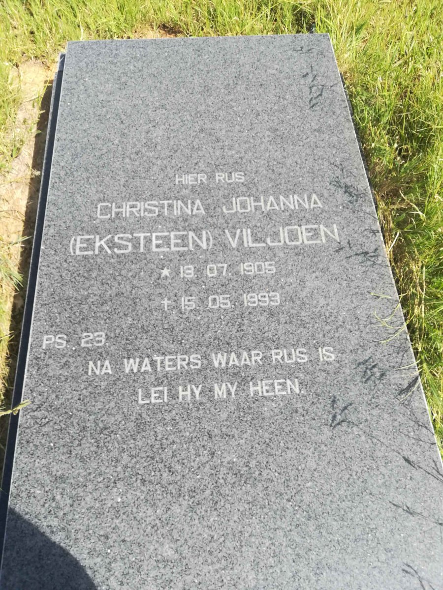 VILJOEN Christina Johanna nee EKSTEEN 1905-1993