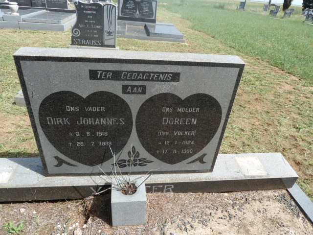 V??ER Dirk Johannes 1918-1989 &amp; Doreen VOLKER 1924-1980
