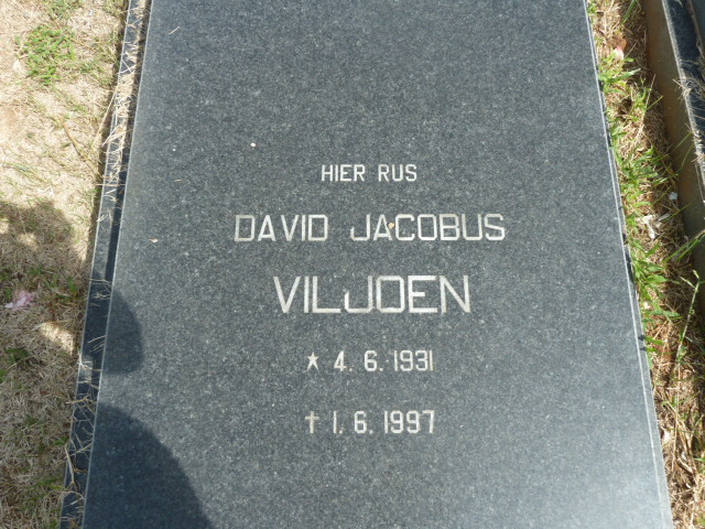 VILJOEN David Jacobus 1931-1997