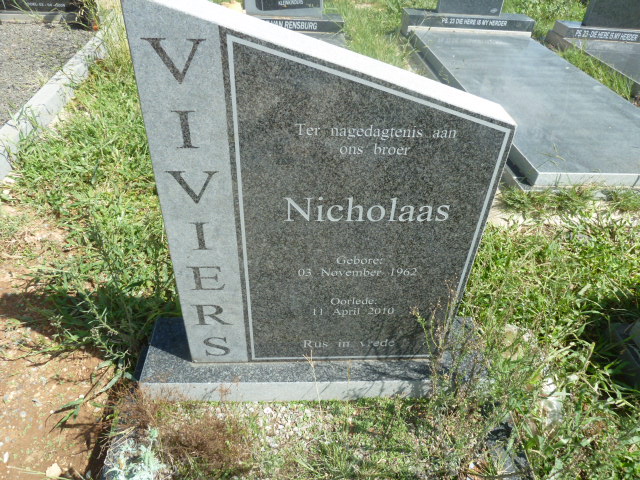 VIVIERS Nicholaas 1962-2010