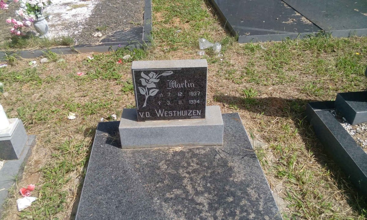 WESTHUIZEN Martin, v.d. 1937-1994