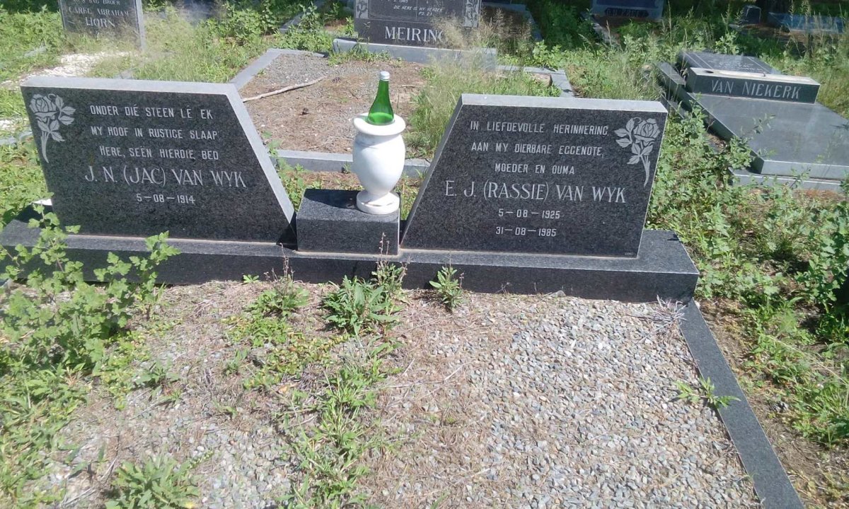 WYK J.N., van 1914- &amp; E.J. 1925-1985
