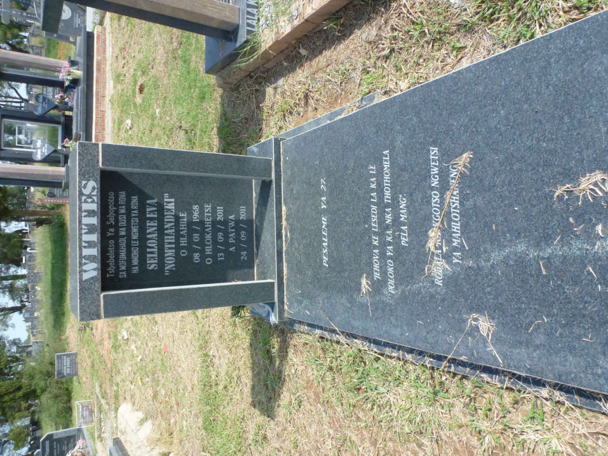 WITTES Selloane Eva 1968-2011