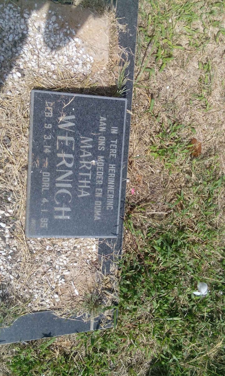 WERNICH Martha 1914-1995