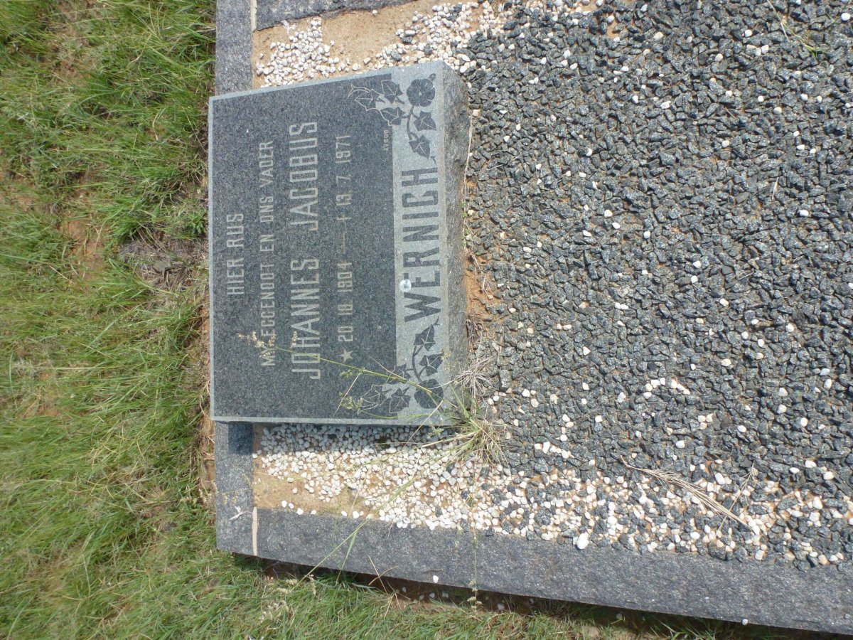 WERNICH Johannes Jacobus 1904-1971