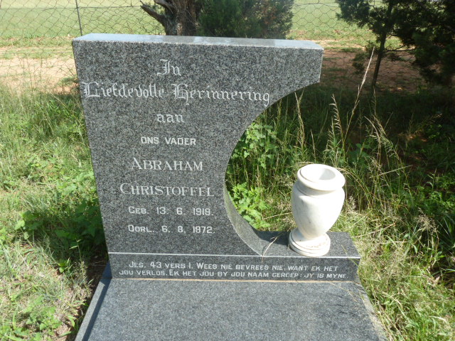 WYK Abraham Christoffel, van 1919-1972 &amp; Heila Magdalena  JACOBS 1923-1969