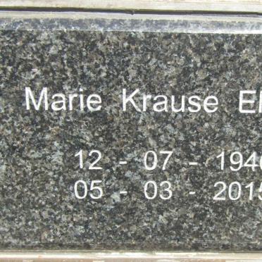 EHLERS Marie Krause 1946-2015