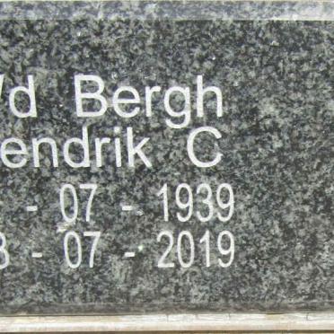 BERGH Hendrik C., v.d. 1939-2019