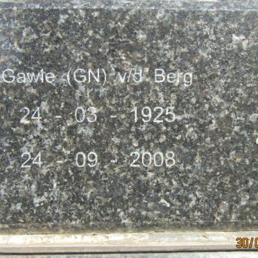 BERG G.N., v.d. 1925-2008