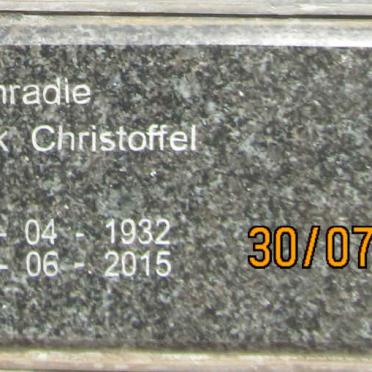 CONRADIE Dirk Christoffel 1932-2015