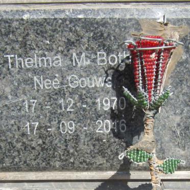 BOTHA Thelma M. nee GOUWS 1970-2016