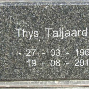 TALJAARD Thys 1966-2019