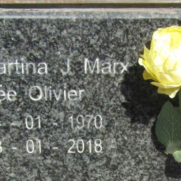 MARX Martina J. nee OLIVIER 1970-2018