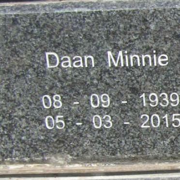 MINNIE Daan 1939-2015