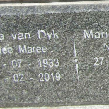 DYK Rina, van nee MAREE 1933-2019 :: KEOGH Mariette nee VAN DYK 1956-
