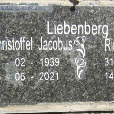 LIEBENBERG Christoffel Jacobus 1939-2021 & Rina 1941-2023