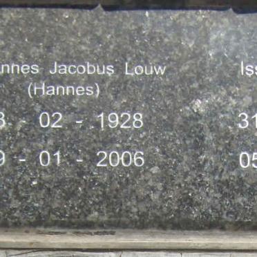 LOUW Johannes Jacobus 1928-2006 & I.M.M. 1934-2010