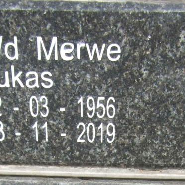 MERWE Lukas, v.d. 1956-2019