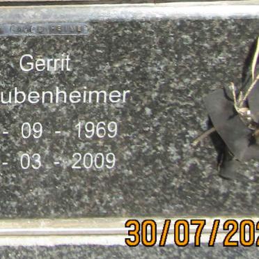 RAUBENHEIMER Gerrit 1969-2009