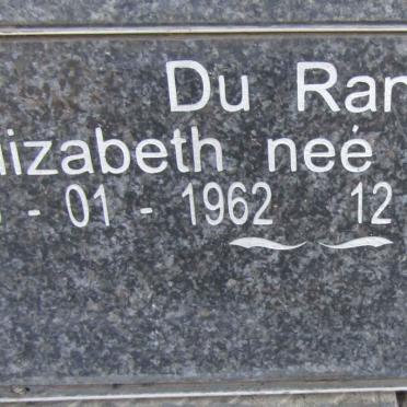 RAND Elizabeth, du nee SAAIMAN 1962-2021