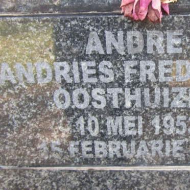 OOSTHUIZEN Andries Frederick 1953-2025