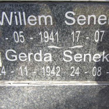 SENEKAL Willem 1941-2023 & Gerda 1942-2024
