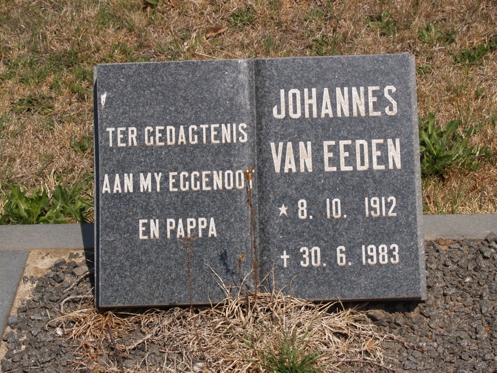 EEDEN Johannes, van 1912-1983