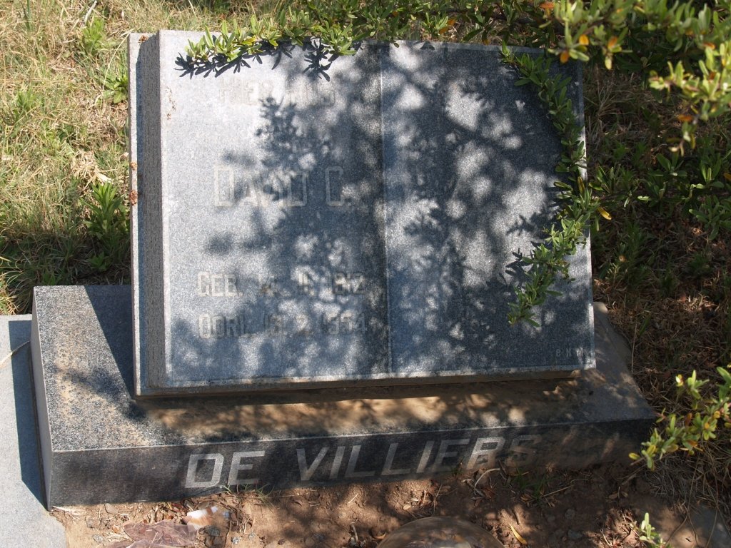 VILLIERS David C., de 1912-1954