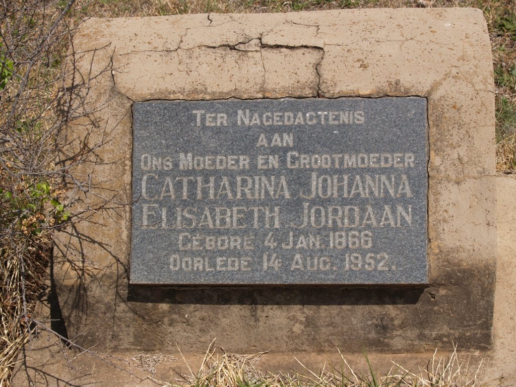 JORDAAN Catharina Johanna Elisabeth 1866-1952