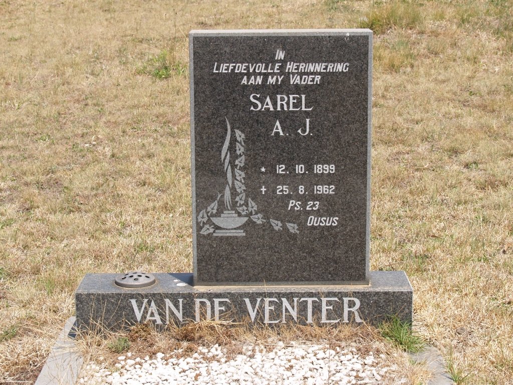 VENTER Sarel A.J., van de 1899-1962