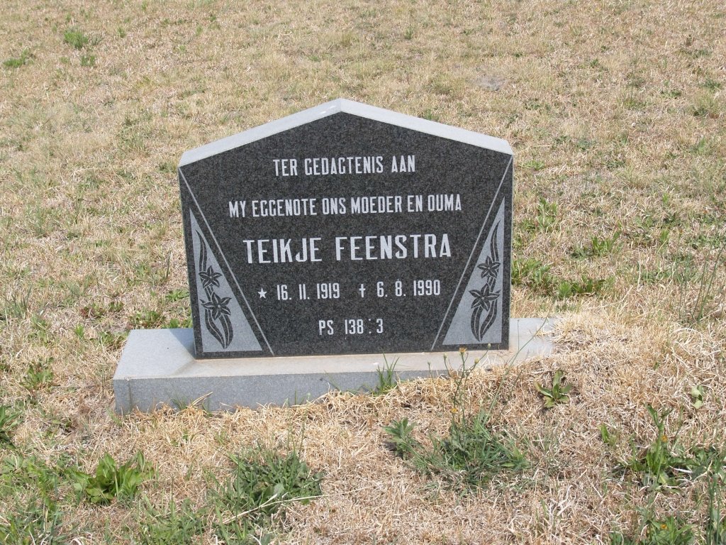 FEENSTRA Teikje 1919-1990
